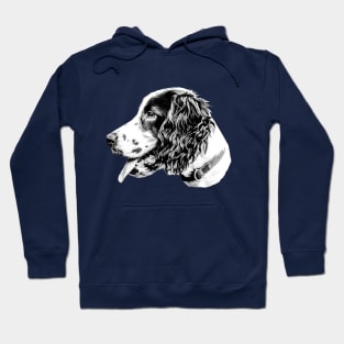 Black and white spaniel Hoodie